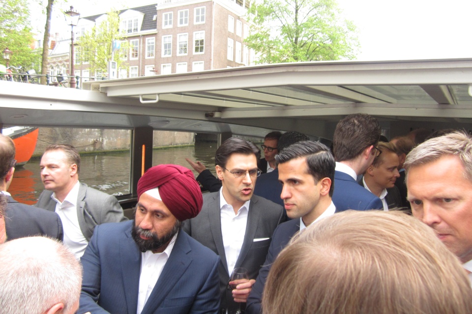 Bedrijfsborrel Liberty Global Rondvaart Amsterdam 