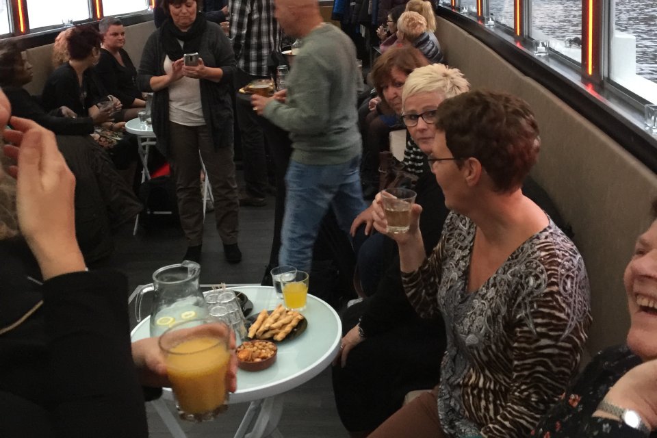 Kerstborrel met rondvaart op Staets 1