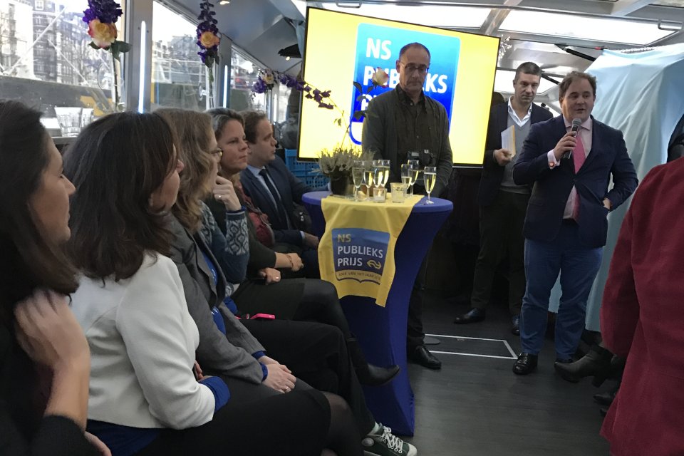 NS Publieksprijs 2016 aan boord bij Staets