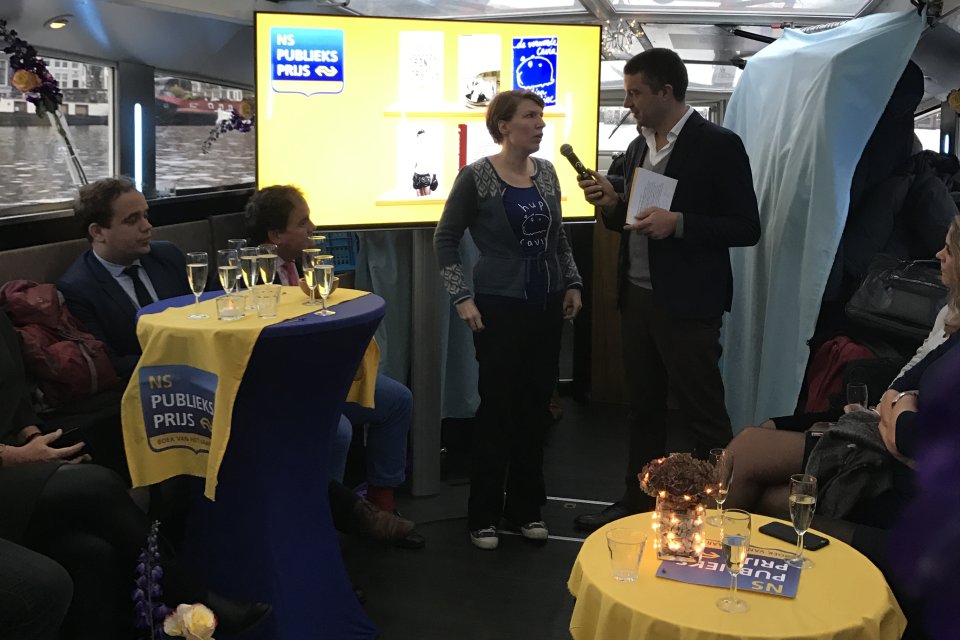 NS Publieksprijs 2016 aan boord bij Staets